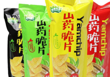 绿康码头山药薄片33g薯片山药脆片膨化食品办公室休闲小吃批发