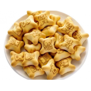 布朗熊爆浆注心夹心饼干牛奶味草莓味168g/桶（整箱24桶）